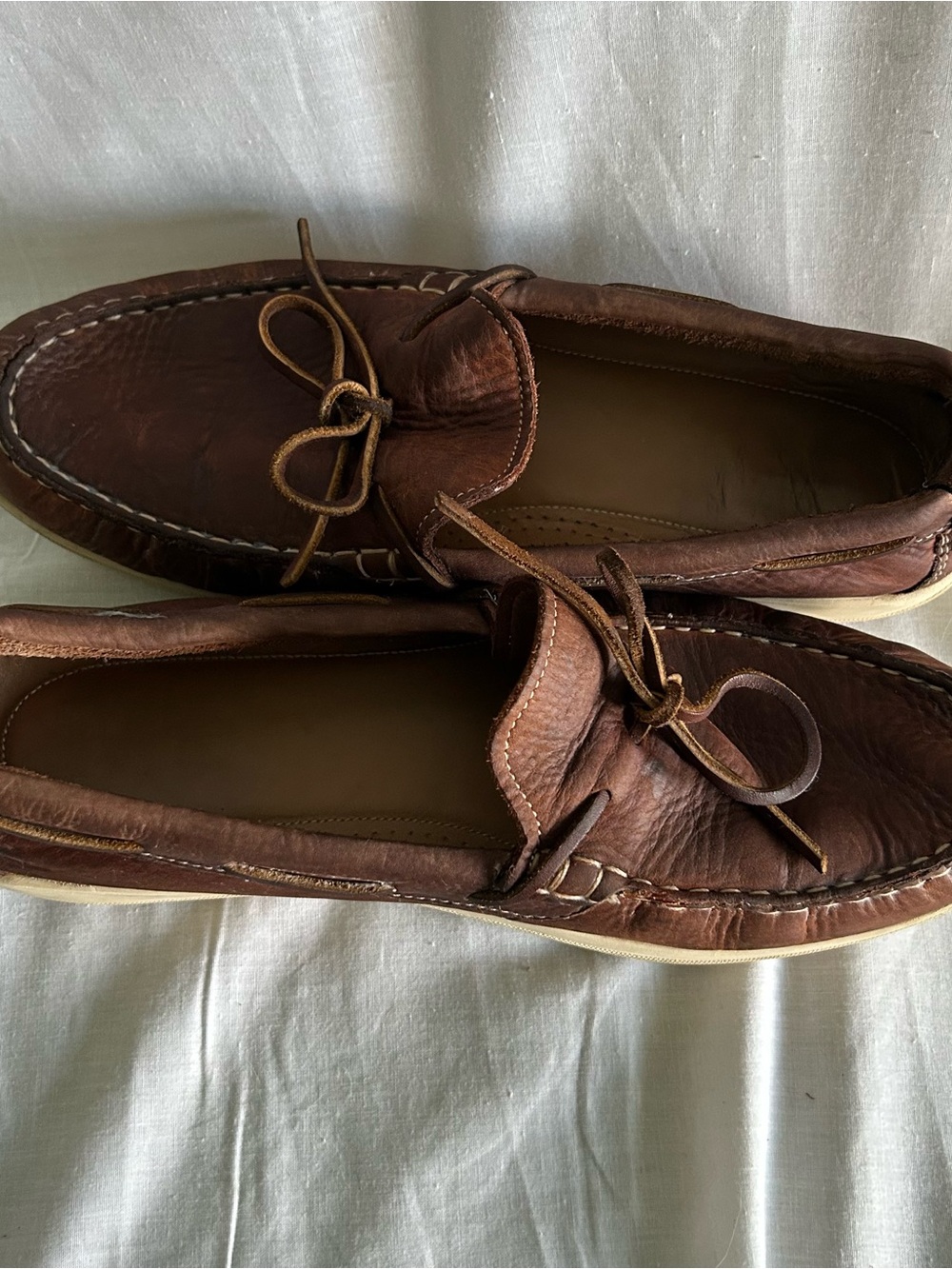 Men’s COLE HAAN Brown Leather Loafers Boat Shoes Moccasin-Style Size 11 - Picture 9 of 9